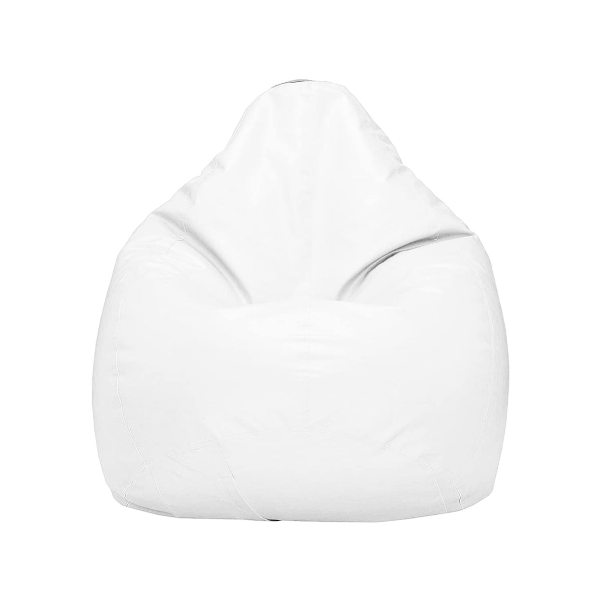 Ample Decor Bean Bag Cover (Filler Not Included), Plush Toys Storage Soft Leatherette, Durable Construction Sturdy Zipper, Ideal for Children and Teenagers - Yellow