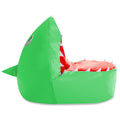 Posh Creations Shark Kids Bean Bag Chair, Cozy Chair for Toddlers and Kids, Children's Bean Bag