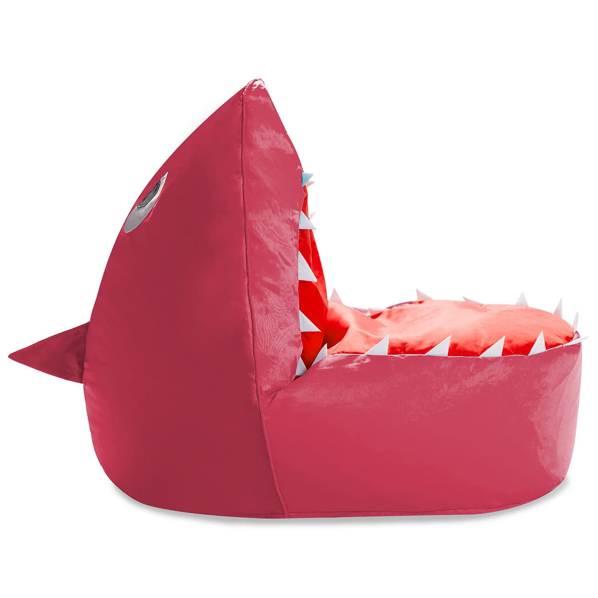 Posh Creations Shark Kids Bean Bag Chair, Cozy Chair for Toddlers and Kids, Children's Bean Bag