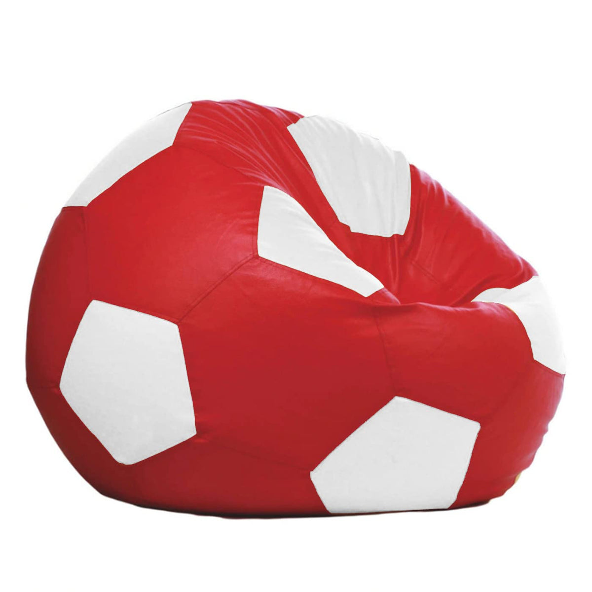 Ample Decor Bean Bag Cover (Filler Not Included), Plush Toys Storage Soft Leatherette, Durable Construction Sturdy Zipper, Ideal for Children and Teenagers - Yellow