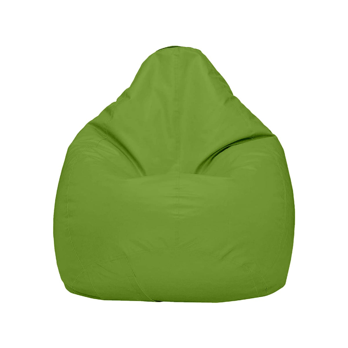 Ample Decor Bean Bag Cover (Filler Not Included), Plush Toys Storage Soft Leatherette, Durable Construction Sturdy Zipper, Ideal for Children and Teenagers - Yellow