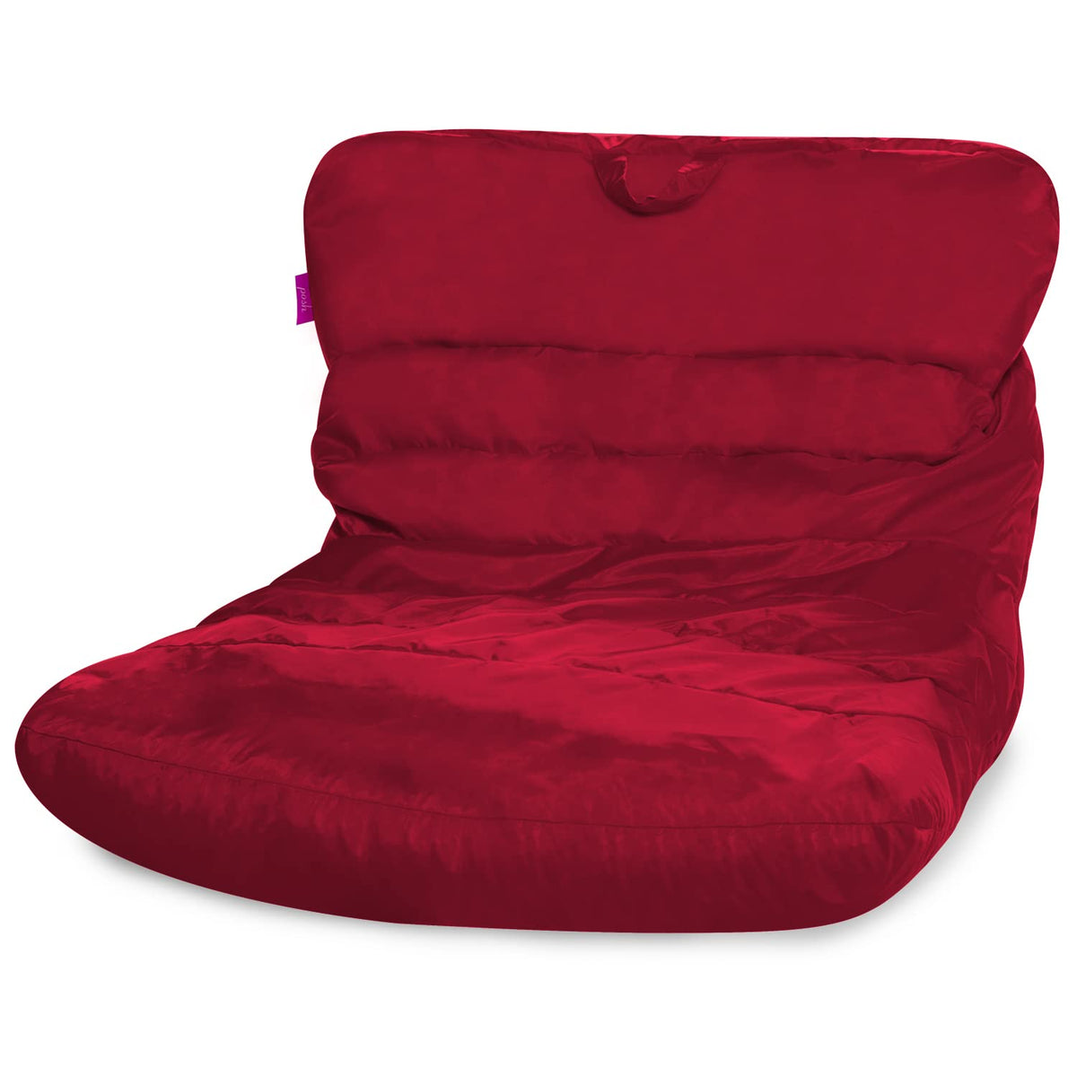 Posh Creations Structured Comfy Bean Bag Chair for Gaming, Reading, and Watching TV, Malibu Lounge, Canvas - Forest Critters on White