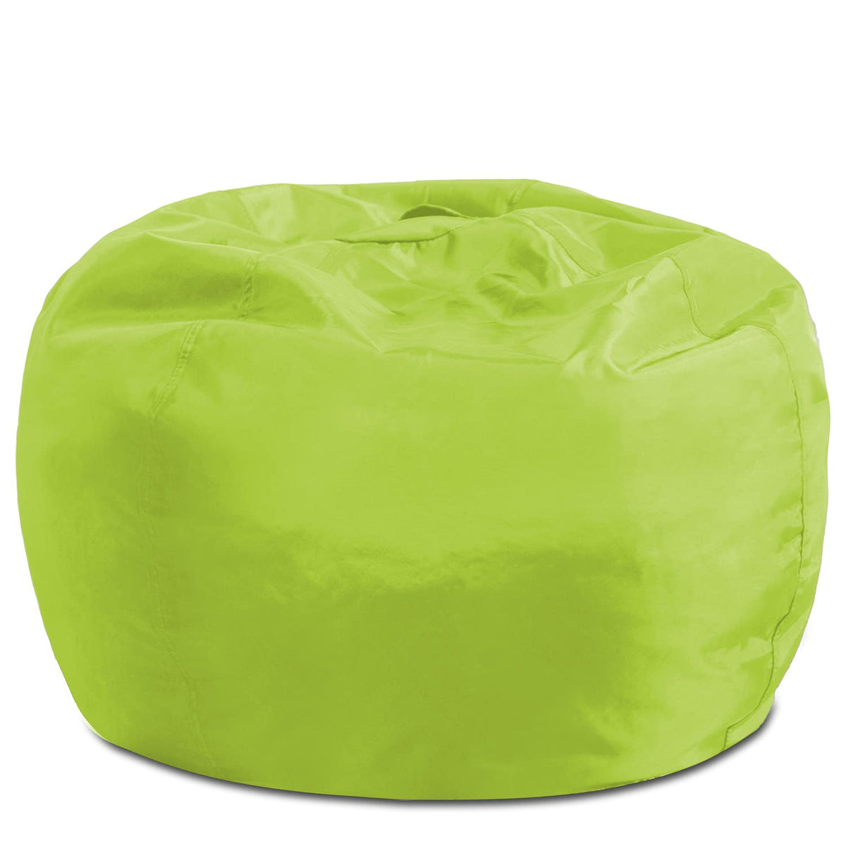 Posh Creations Structured Comfy Bean Bag Chair for Gaming, Reading, and Watching TV, Malibu Lounge, Canvas - Forest Critters on White