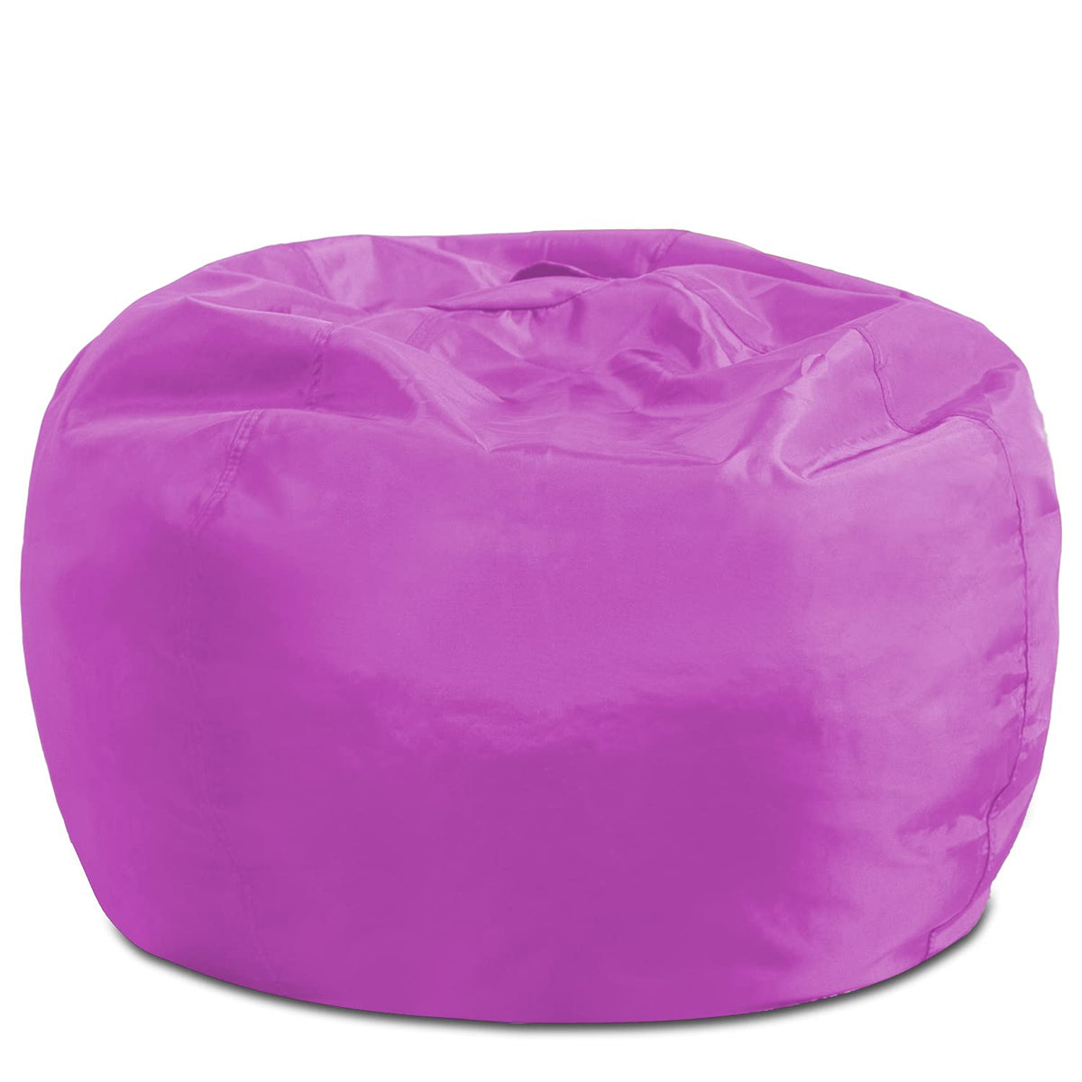 Posh Creations Structured Comfy Bean Bag Chair for Gaming, Reading, and Watching TV, Malibu Lounge, Canvas - Forest Critters on White