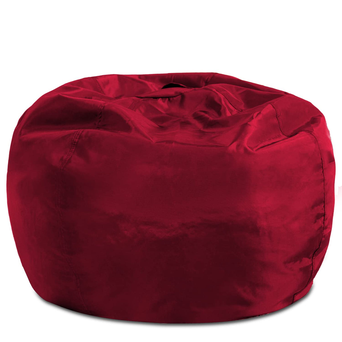 Posh Creations Structured Comfy Bean Bag Chair for Gaming, Reading, and Watching TV, Malibu Lounge, Canvas - Forest Critters on White