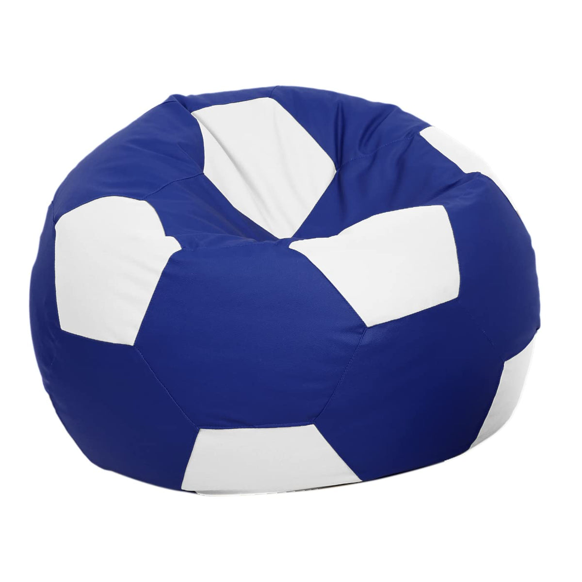 Ample Decor Bean Bag Cover (Filler Not Included), Plush Toys Storage Soft Leatherette, Durable Construction Sturdy Zipper, Ideal for Children and Teenagers - Yellow