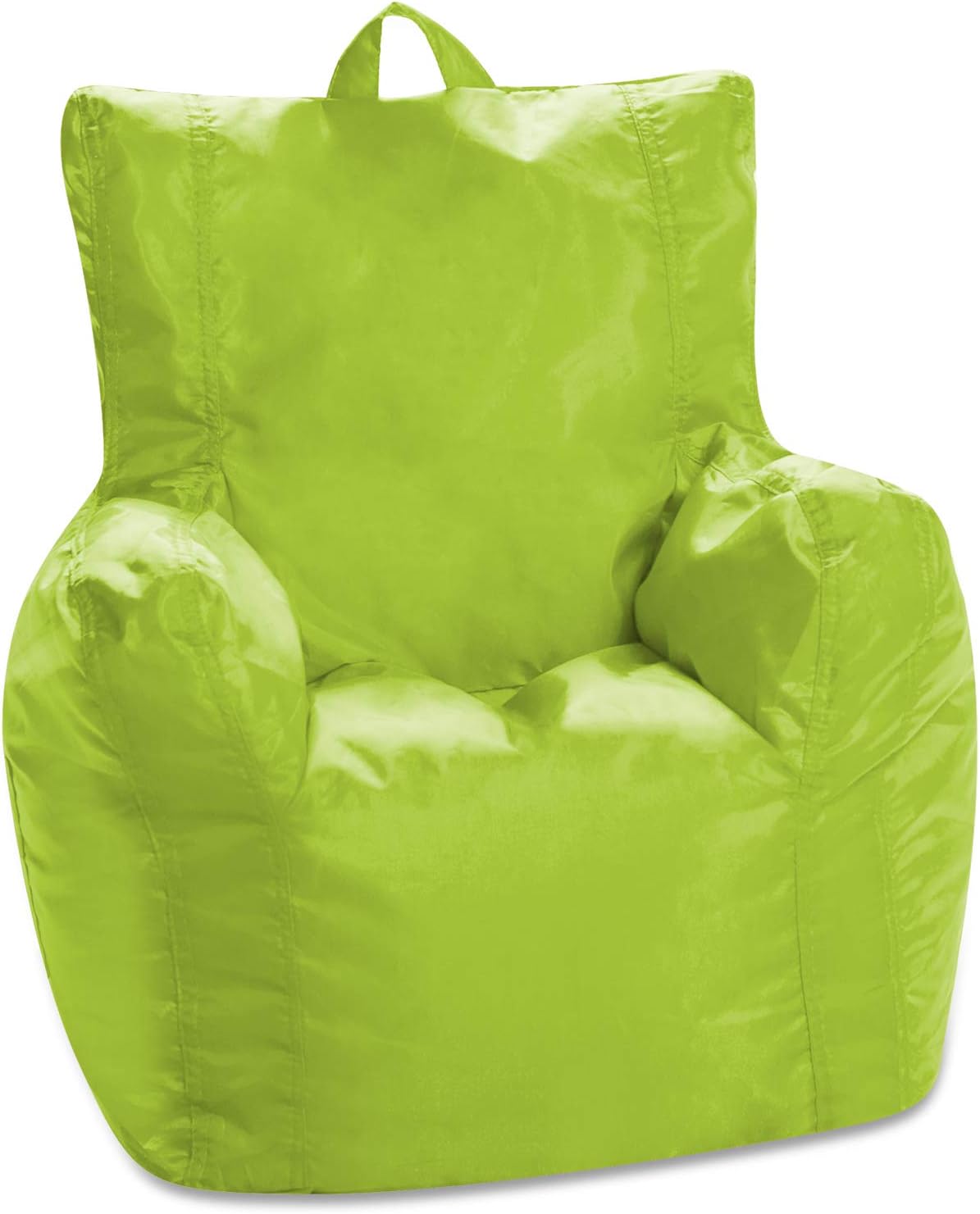 Posh Creations Pasadena Bean Bag Toddlers and Kids, Comfy Chair for Children, Soft Nylon-Lime