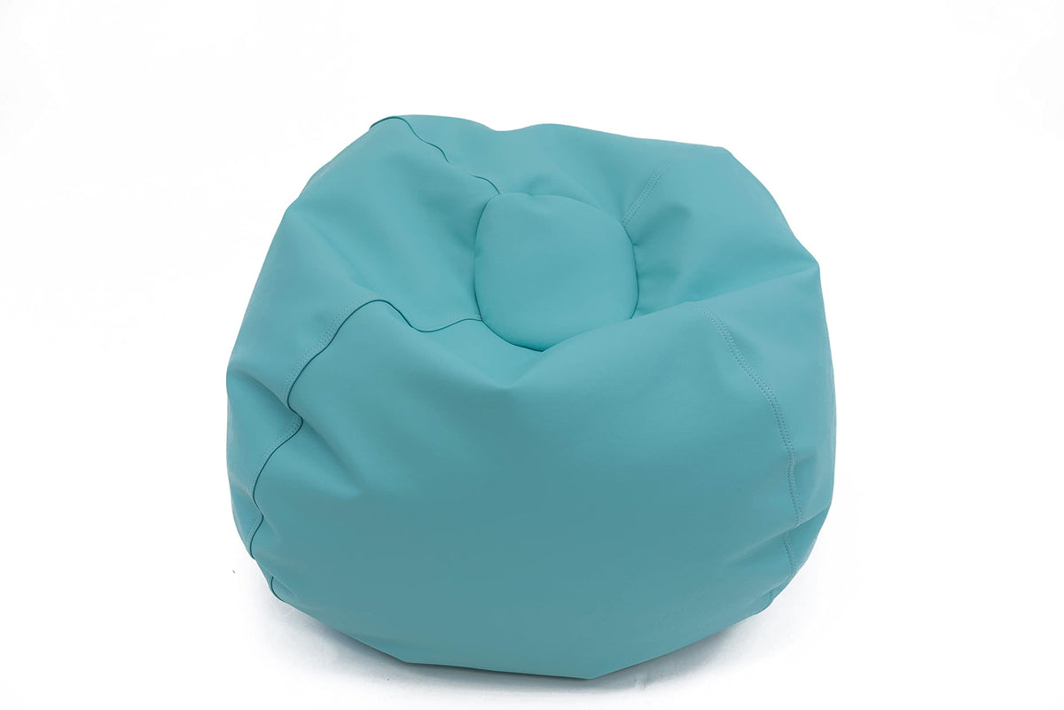 Children's Factory 26" Round Bean Bag, Bean Bag Chair with Water-Resistant Cover for Kids, Flexible Seating for Classroom Elementary, Easy to Clean, Rainbow