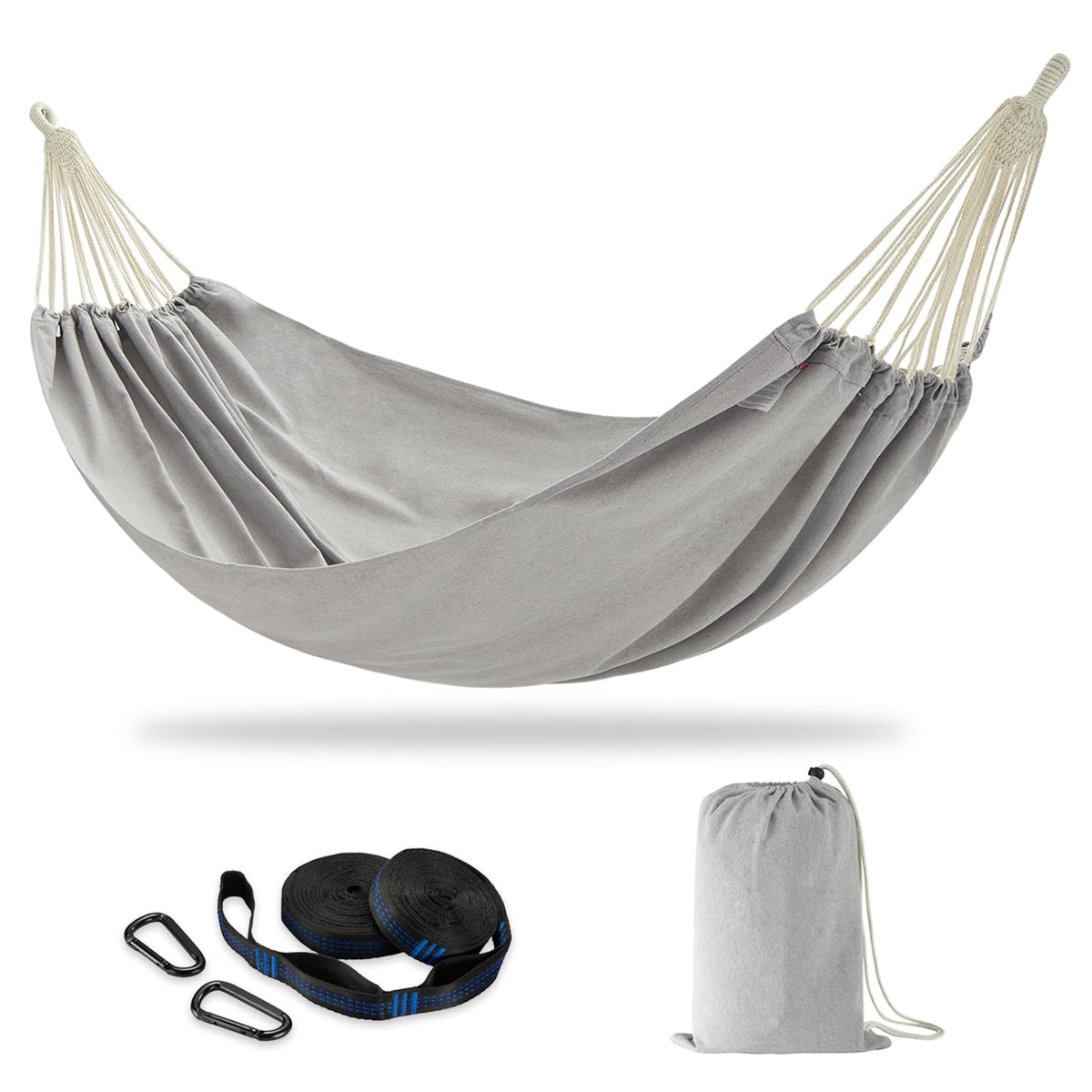 Brazilian Double Hammock with Tree Straps, Extra Large, 450 lbs Capacity
