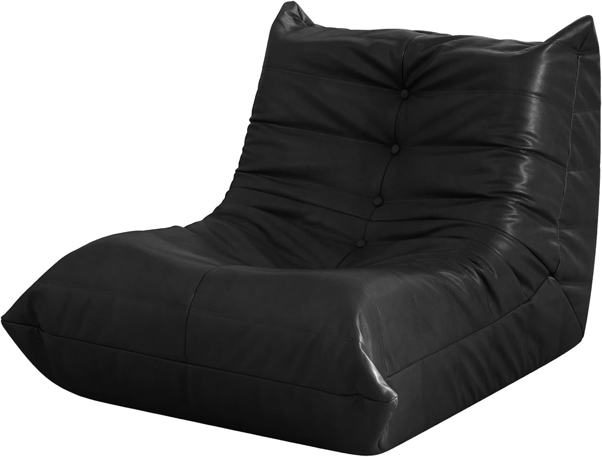 Hobestluk Kids Bean Bag Chair Small Beanbag Couch with Leather Fabric