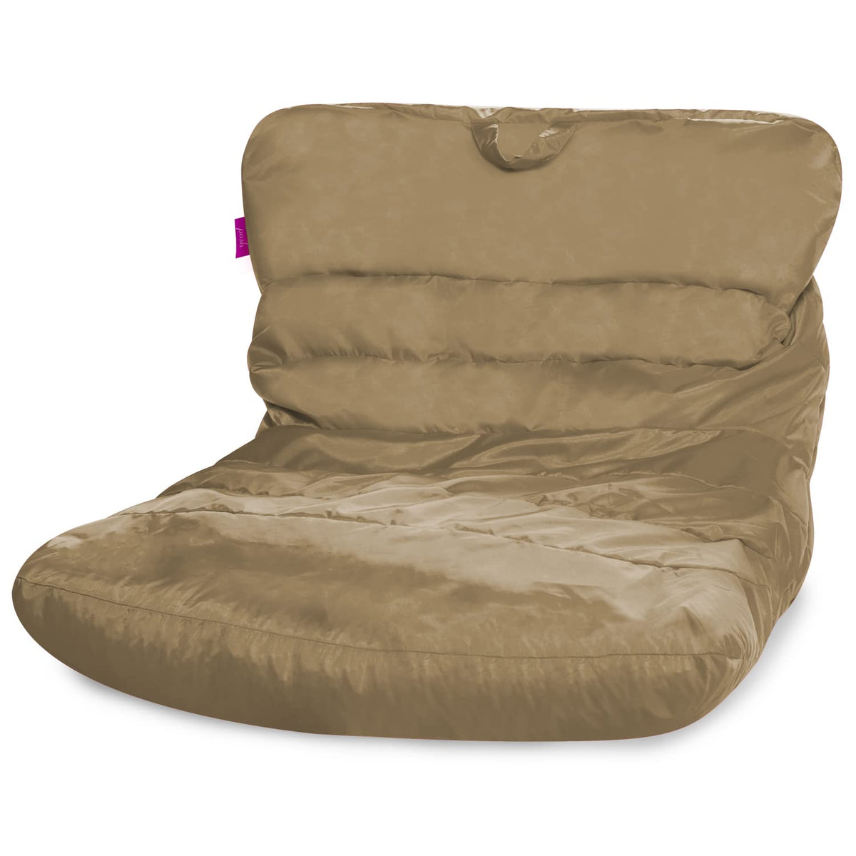 Posh Creations Structured Comfy Bean Bag Chair for Gaming, Reading, and Watching TV, Malibu Lounge, Canvas - Forest Critters on White