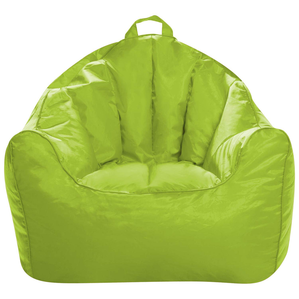 Posh Creations Structured Comfy Bean Bag Chair for Gaming, Reading, and Watching TV, Malibu Lounge, Canvas - Forest Critters on White