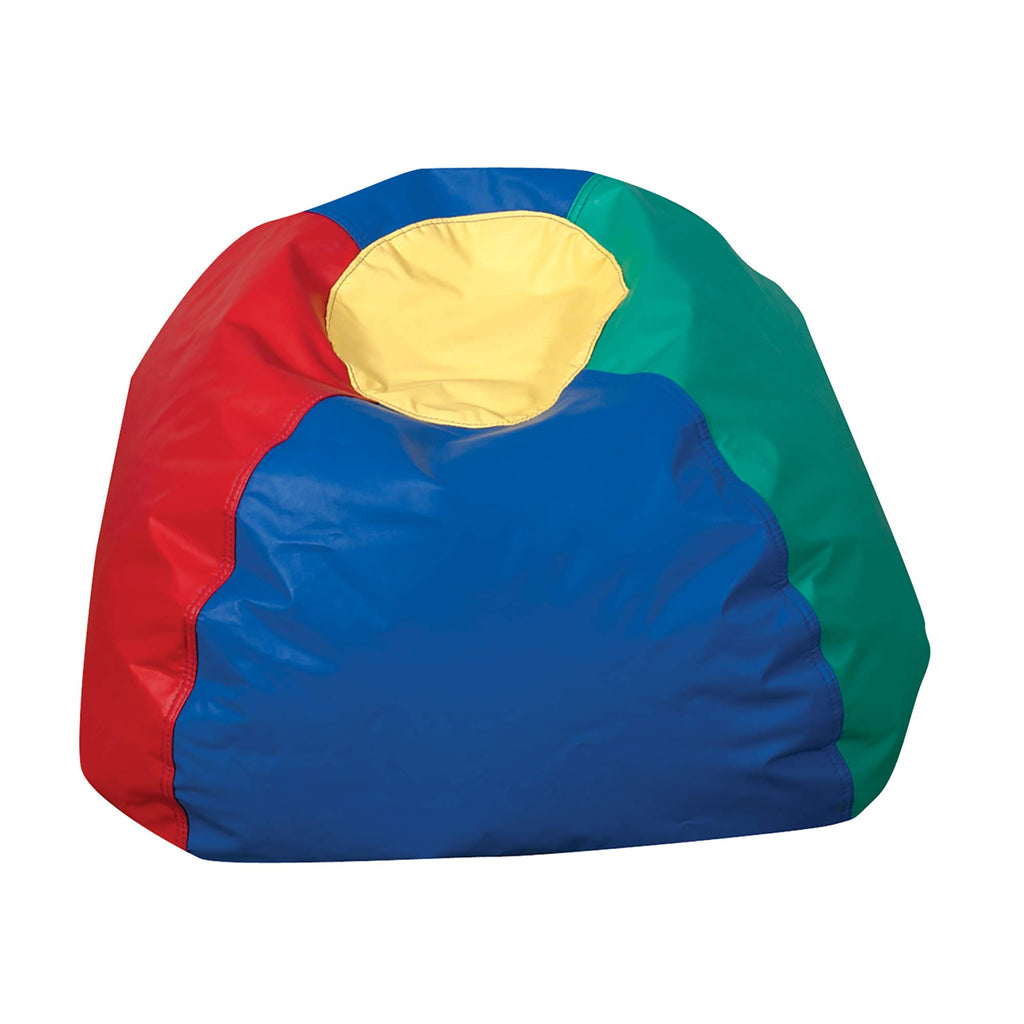 Children's Factory 26" Round Bean Bag, Bean Bag Chair with Water-Resistant Cover for Kids, Flexible Seating for Classroom Elementary, Easy to Clean, Rainbow
