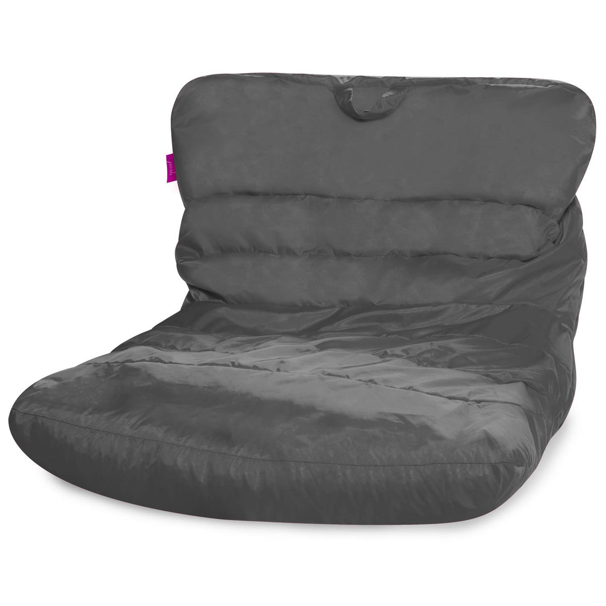 Posh Creations Structured Comfy Bean Bag Chair for Gaming, Reading, and Watching TV, Malibu Lounge, Canvas - Forest Critters on White