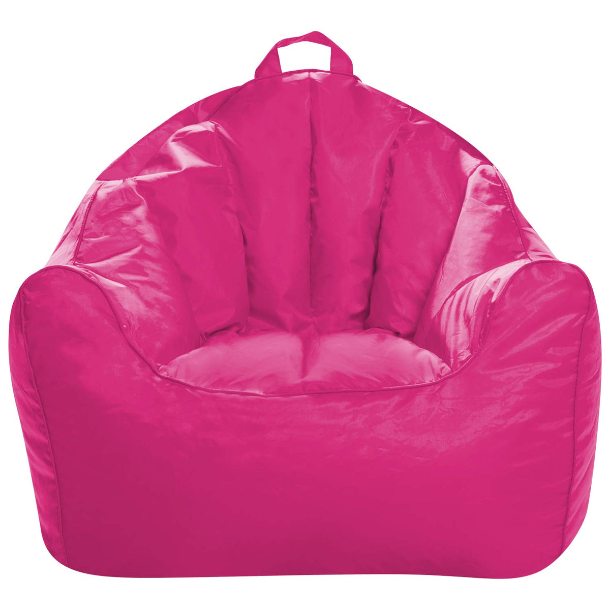 Posh Creations Structured Comfy Bean Bag Chair for Gaming, Reading, and Watching TV, Malibu Lounge, Canvas - Forest Critters on White