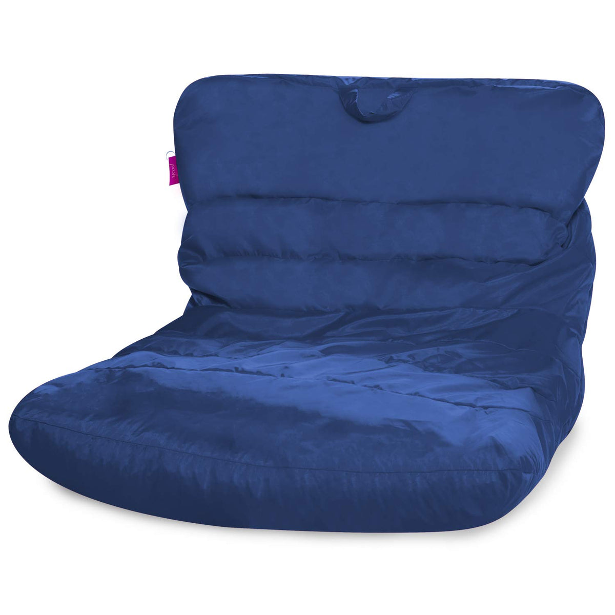 Posh Creations Structured Comfy Bean Bag Chair for Gaming, Reading, and Watching TV, Malibu Lounge, Canvas - Forest Critters on White