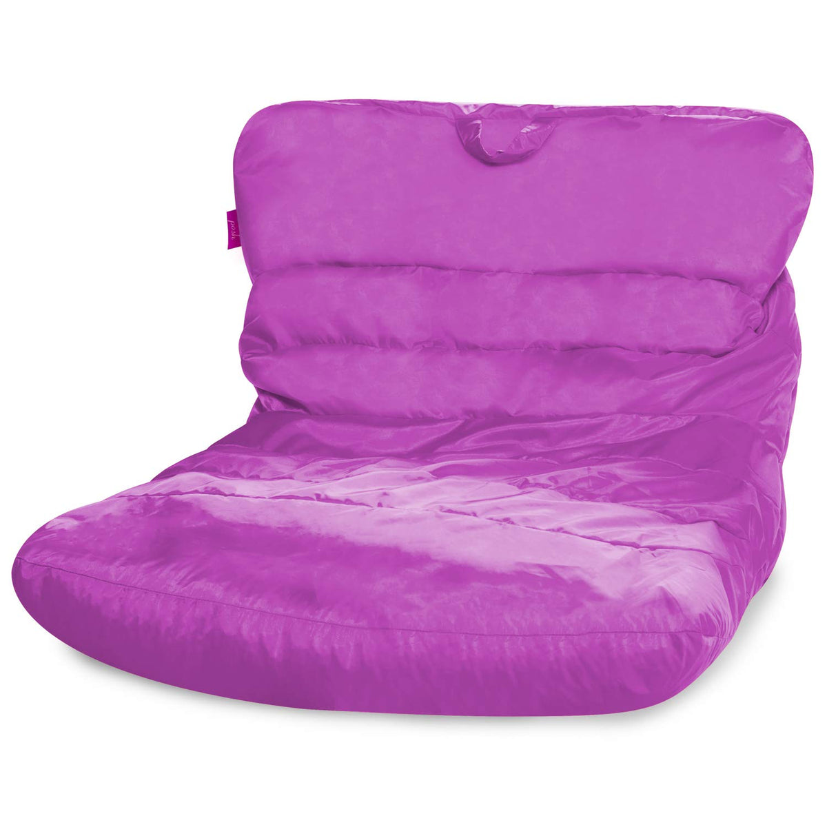 Posh Creations Structured Comfy Bean Bag Chair for Gaming, Reading, and Watching TV, Malibu Lounge, Canvas - Forest Critters on White