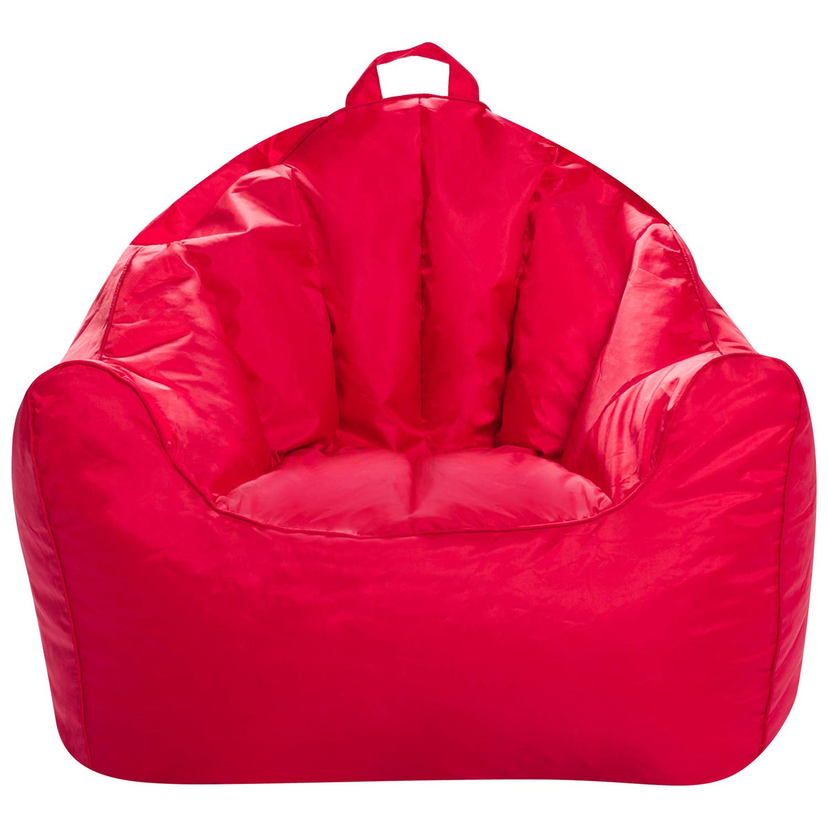 Posh Creations Structured Comfy Bean Bag Chair for Gaming, Reading, and Watching TV, Malibu Lounge, Canvas - Forest Critters on White