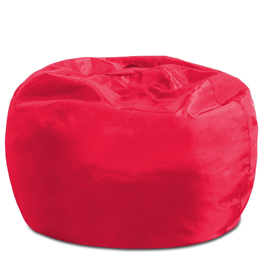 Posh Creations Structured Comfy Bean Bag Chair for Gaming, Reading, and Watching TV, Malibu Lounge, Canvas - Forest Critters on White
