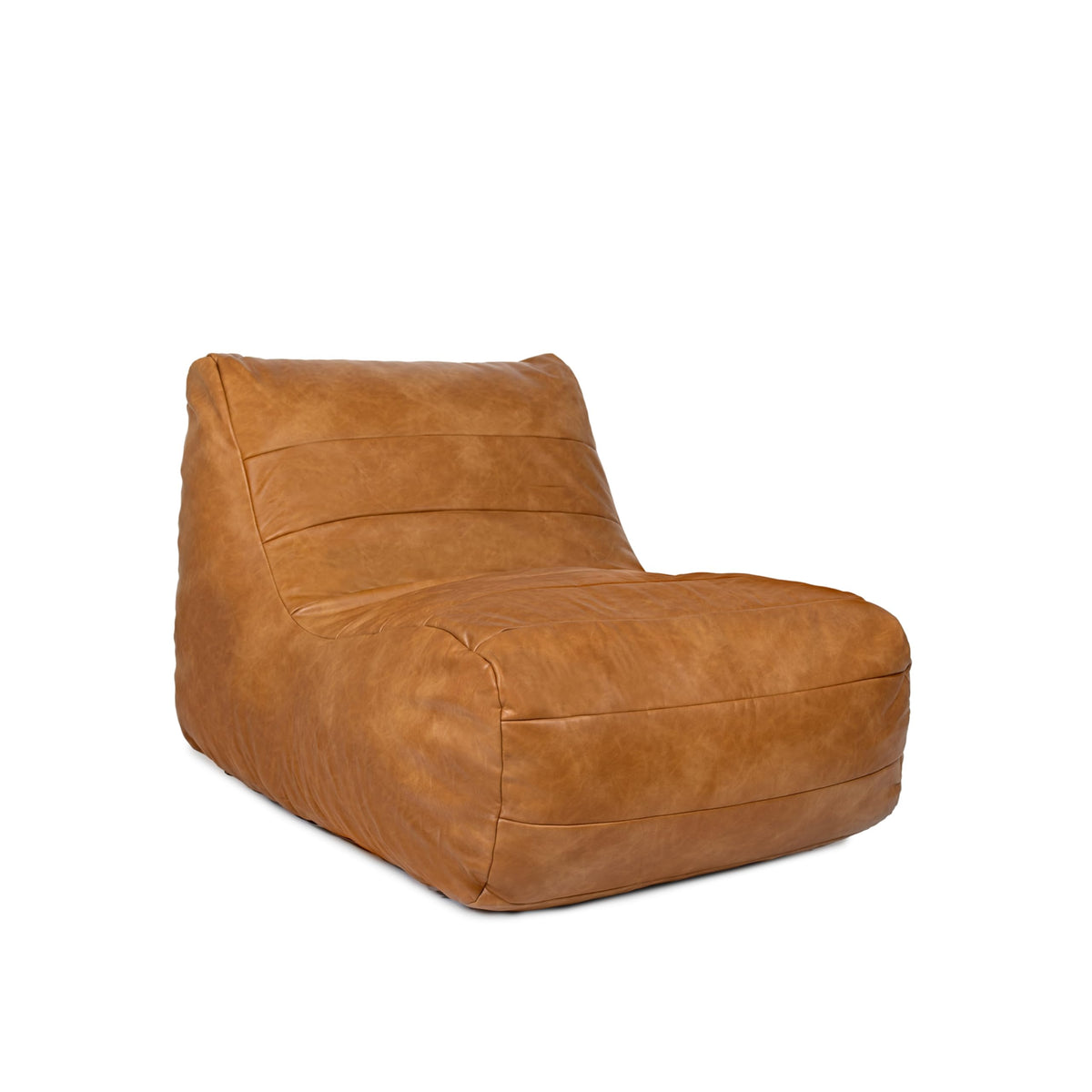 Big Joe Modora Kids Bean Bag Lounger, Chestnut Vegan Suede