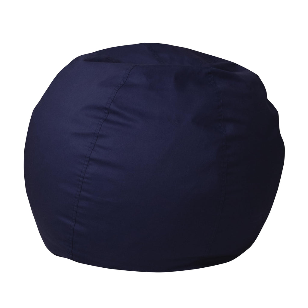 Flash Furniture Faux Sherpa Small Refillable Bean Bag Chair, Natural
