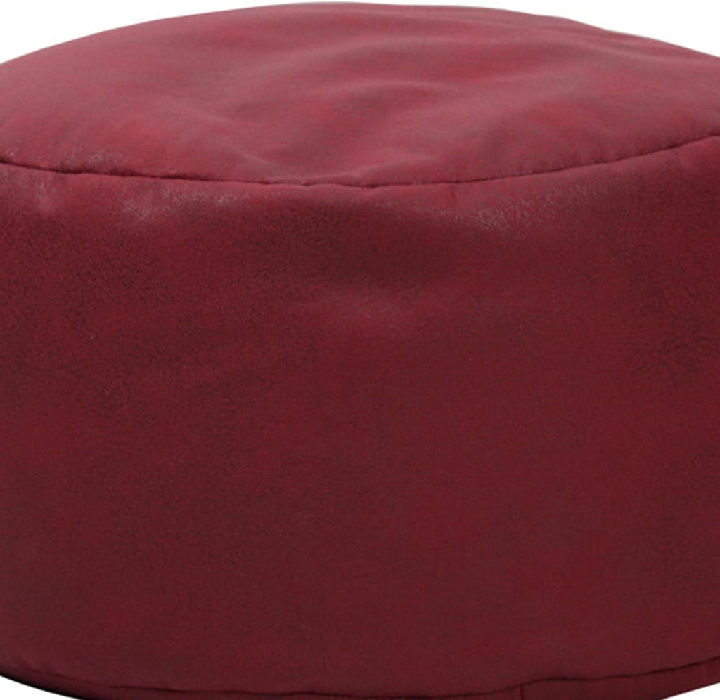 Kids Storage Bean Bag Chair Cover Waterproof Stuffable Zipper Beanbag Chair for Children Adults Dorm Room (Red)