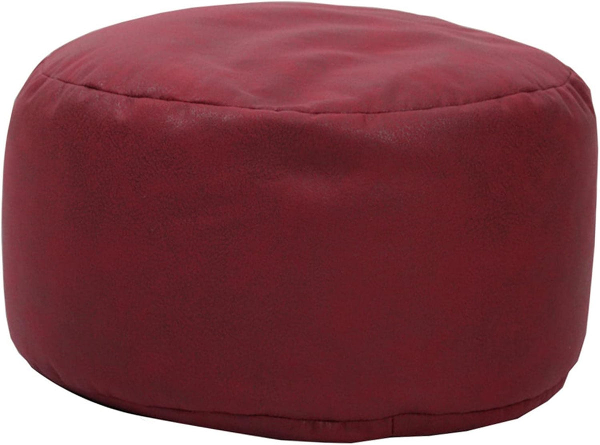 Kids Storage Bean Bag Chair Cover Waterproof Stuffable Zipper Beanbag Chair for Children Adults Dorm Room (Red)
