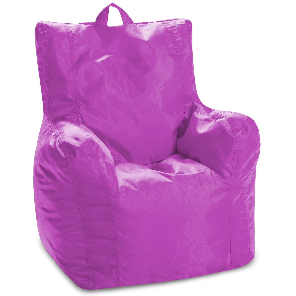 Posh Creations Pasadena Bean Bag Toddlers and Kids, Comfy Chair for Children, Soft Nylon-Lime