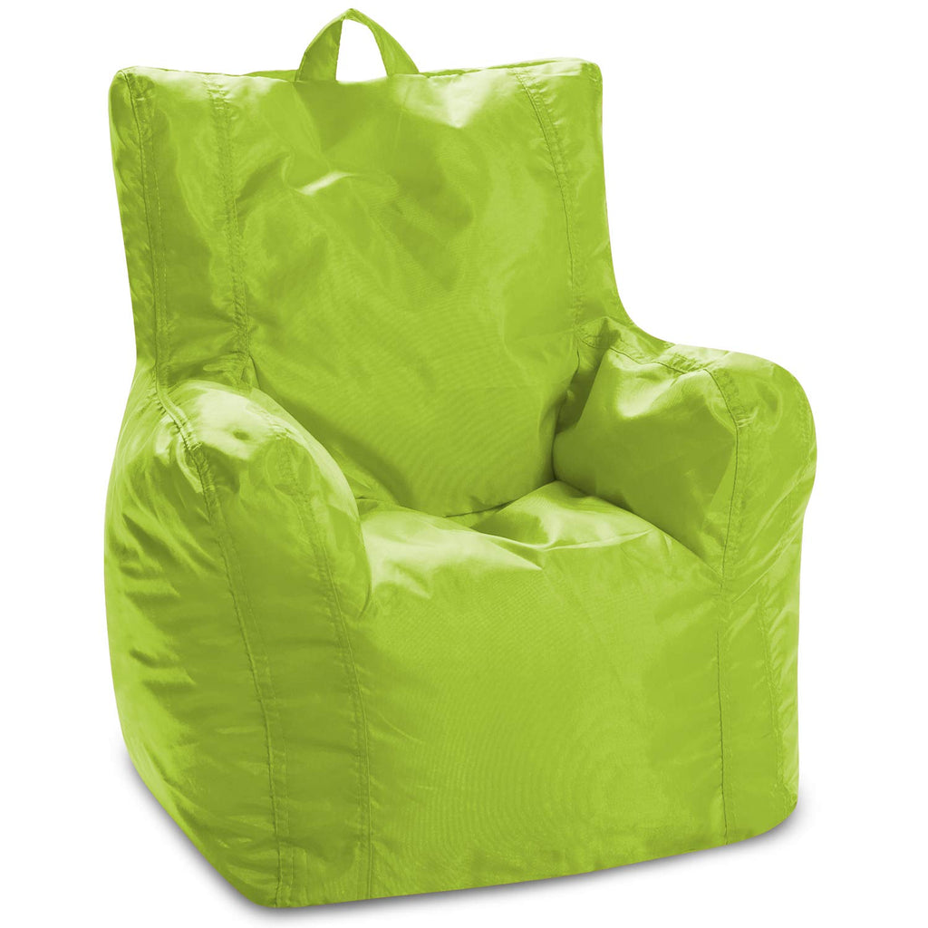 Posh Creations Pasadena Bean Bag Toddlers and Kids, Comfy Chair for Children, Soft Nylon-Lime