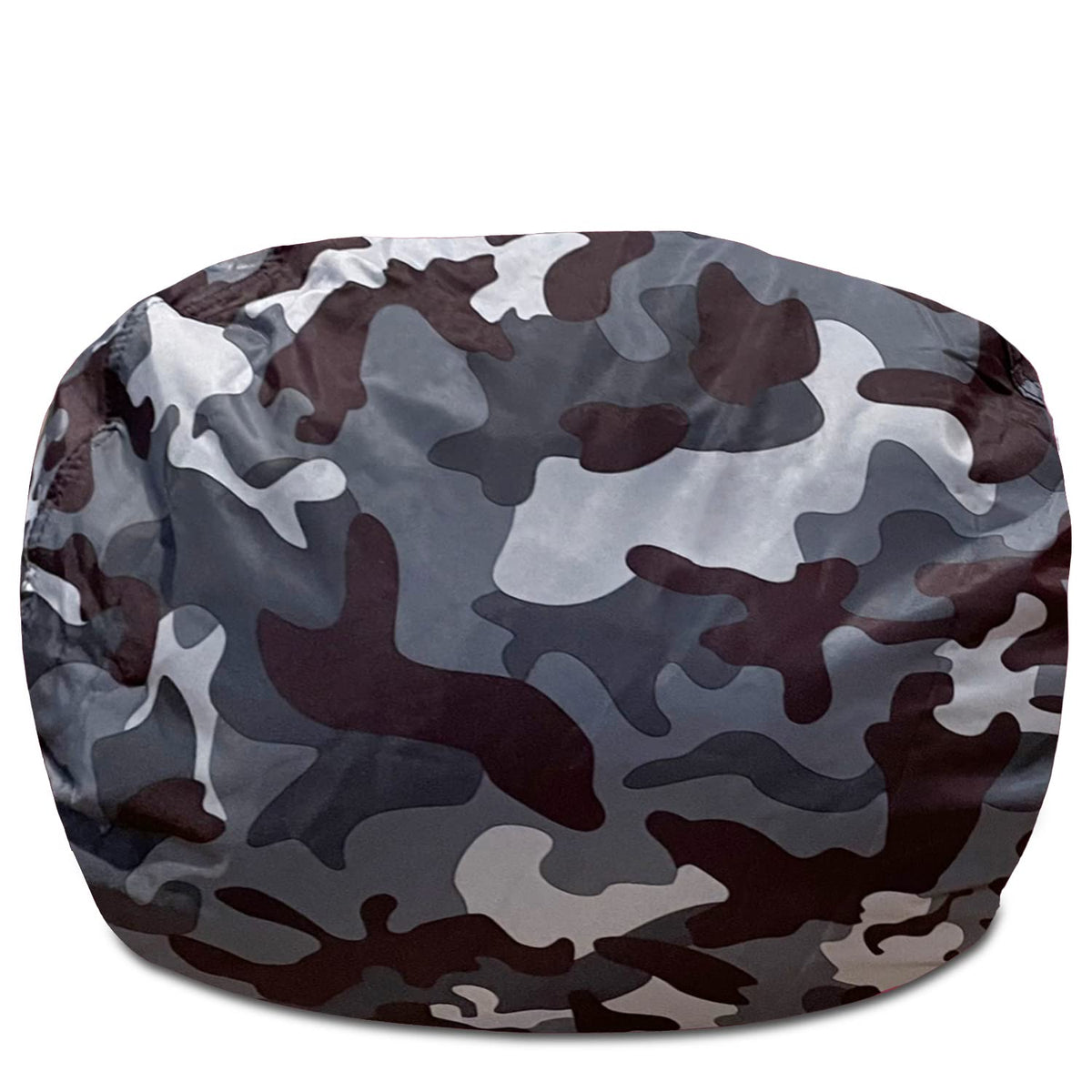 Posh Creations Structured Comfy Bean Bag Chair for Gaming, Reading, and Watching TV, Malibu Lounge, Canvas - Forest Critters on White