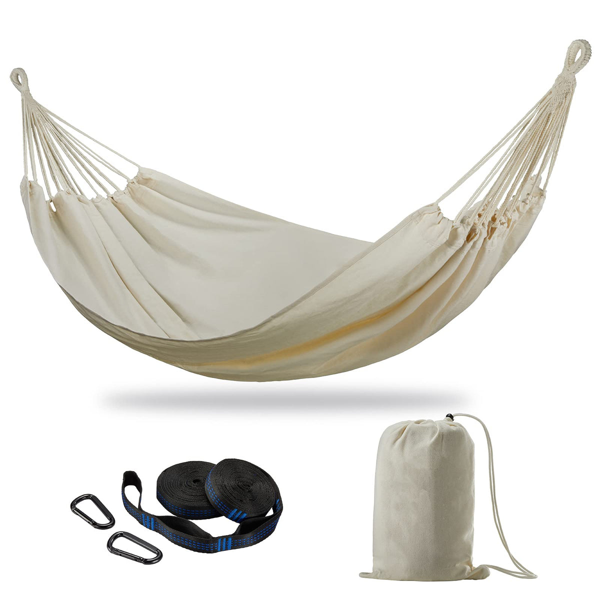 Brazilian Double Hammock with Tree Straps, Extra Large, 450 lbs Capacity
