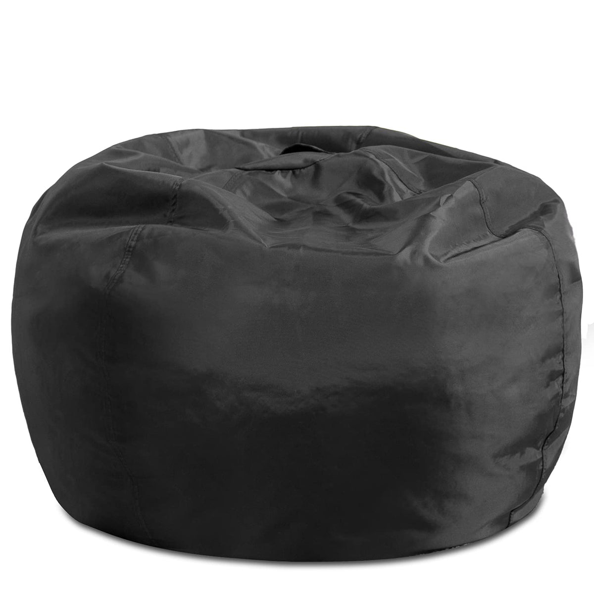 Posh Creations Structured Comfy Bean Bag Chair for Gaming, Reading, and Watching TV, Malibu Lounge, Canvas - Forest Critters on White