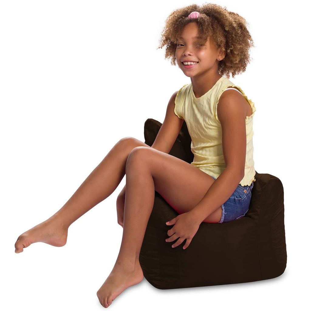 Posh Creations Pasadena Bean Bag Toddlers and Kids, Comfy Chair for Children, Soft Nylon-Lime