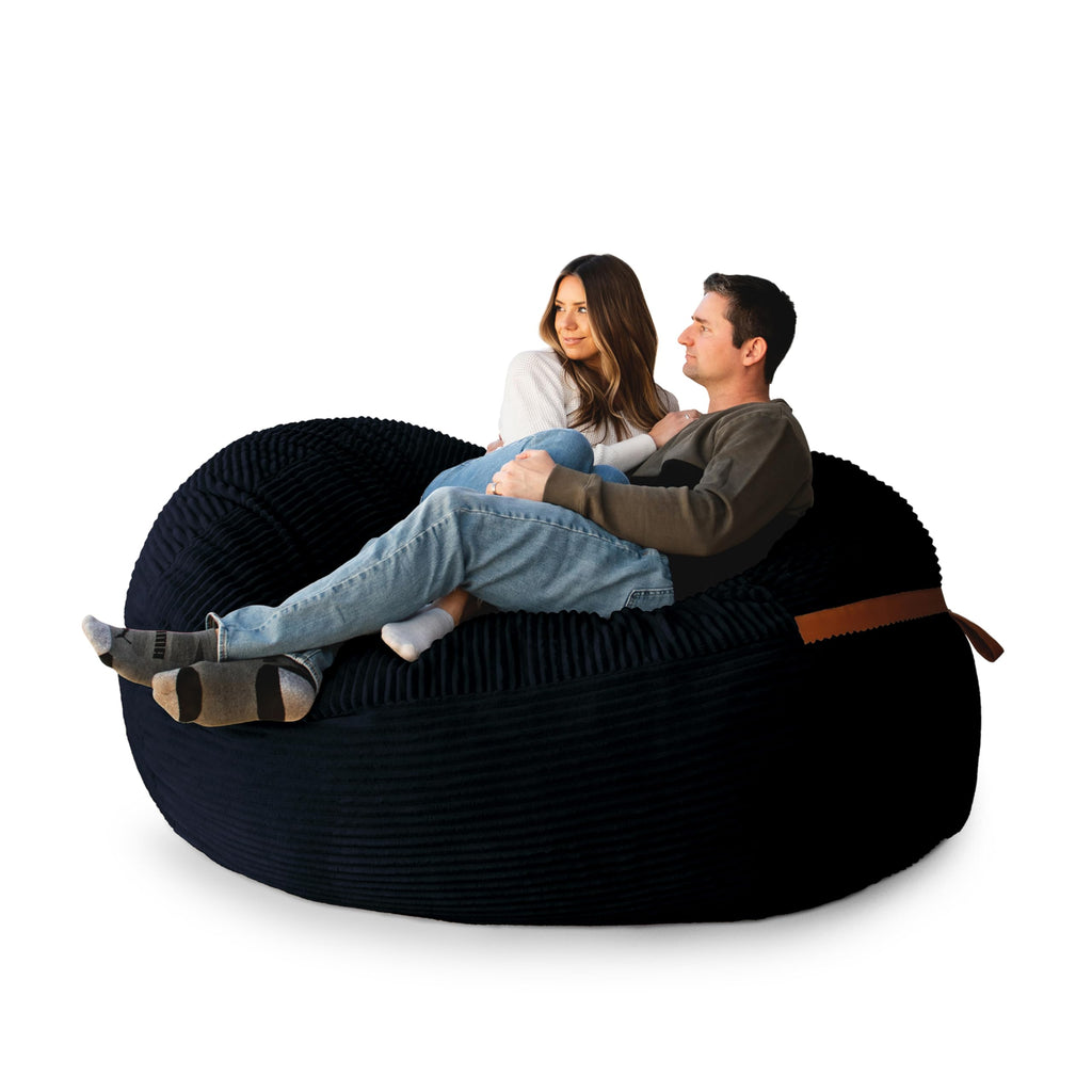 Big Joe Turnabout 3-in-1 Convertible Kids Bean Bag Chair, Midnight Blue