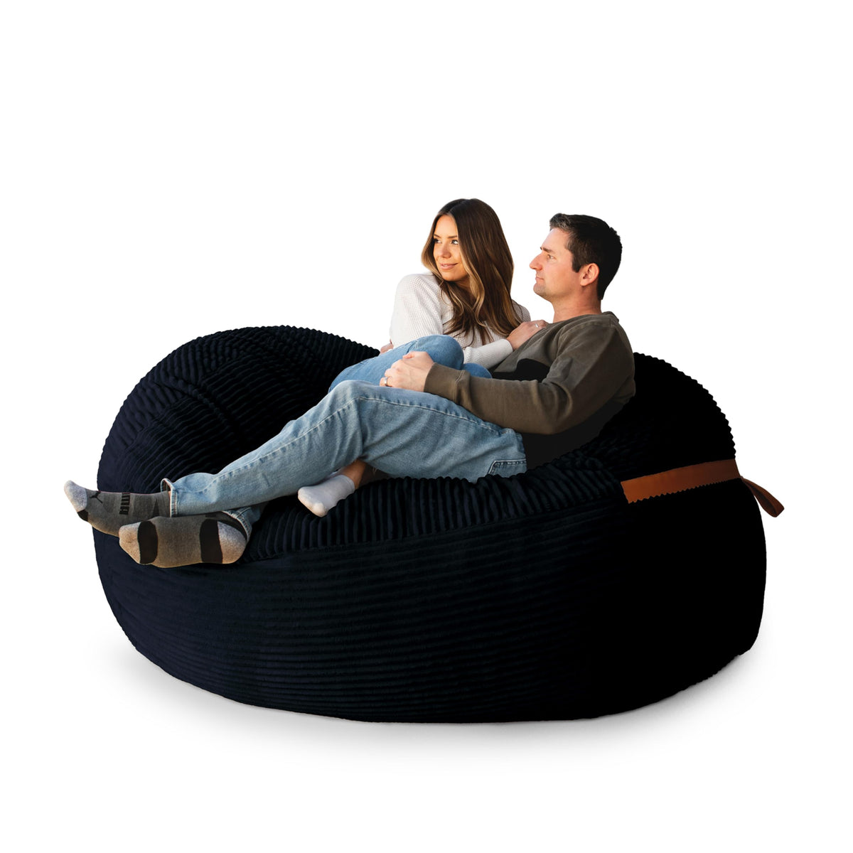 Big Joe Turnabout 3-in-1 Convertible Kids Bean Bag Chair, Midnight Blue