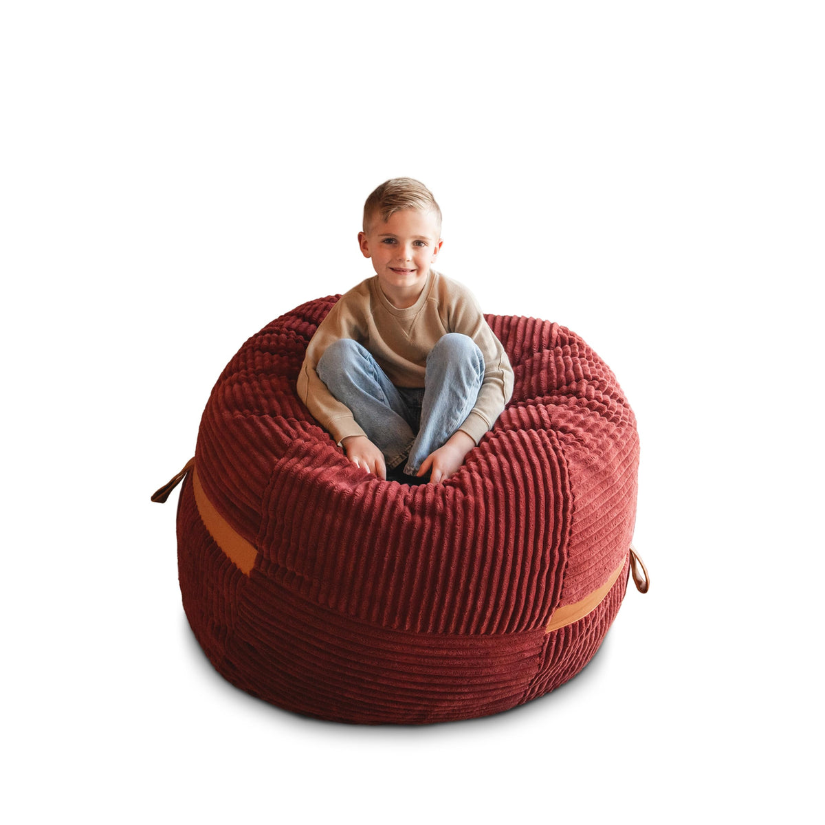 Big Joe Turnabout 3-in-1 Convertible Kids Bean Bag Chair, Midnight Blue