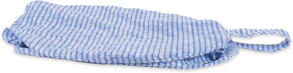 DII Keeping Score Stripes Print, Large Bean Bag Chair Cover for Kids & Stuffed Animal Storage, Bright Blue, One Size