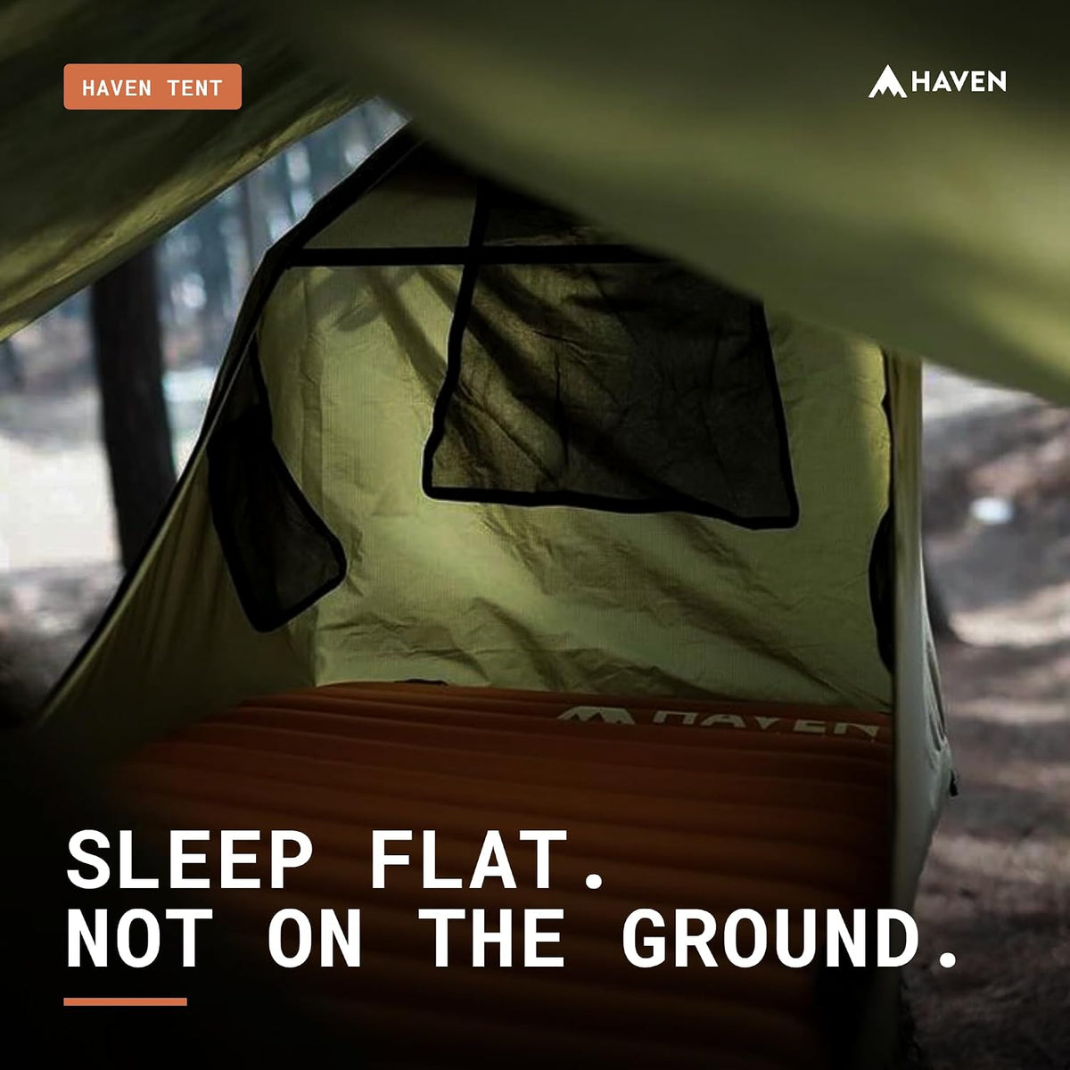 Haven Tents Lay Flat Hammock Tent - Waterproof Camping Hammock with Mosquito Net, Insulated Pad and Rainfly - Haven Tent, Haven XL, Haven Safari