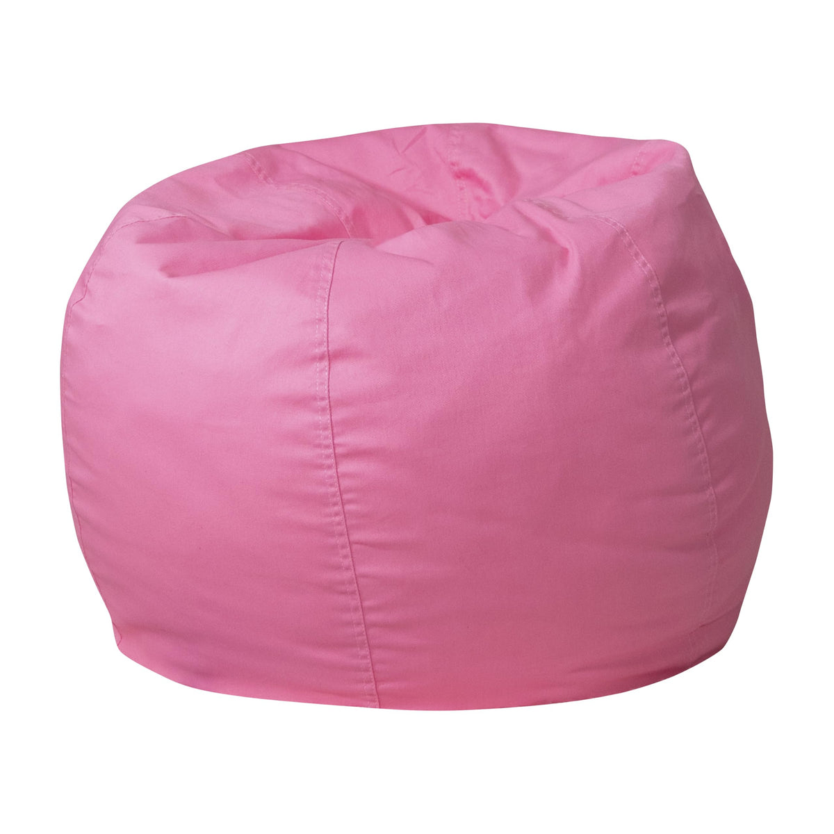 Flash Furniture Faux Sherpa Small Refillable Bean Bag Chair, Natural