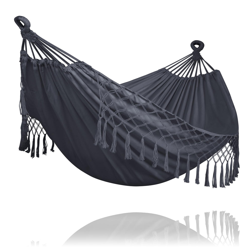 SUNCREAT Long Replacement Hammock Two Person for Stand, Blue White Stripes