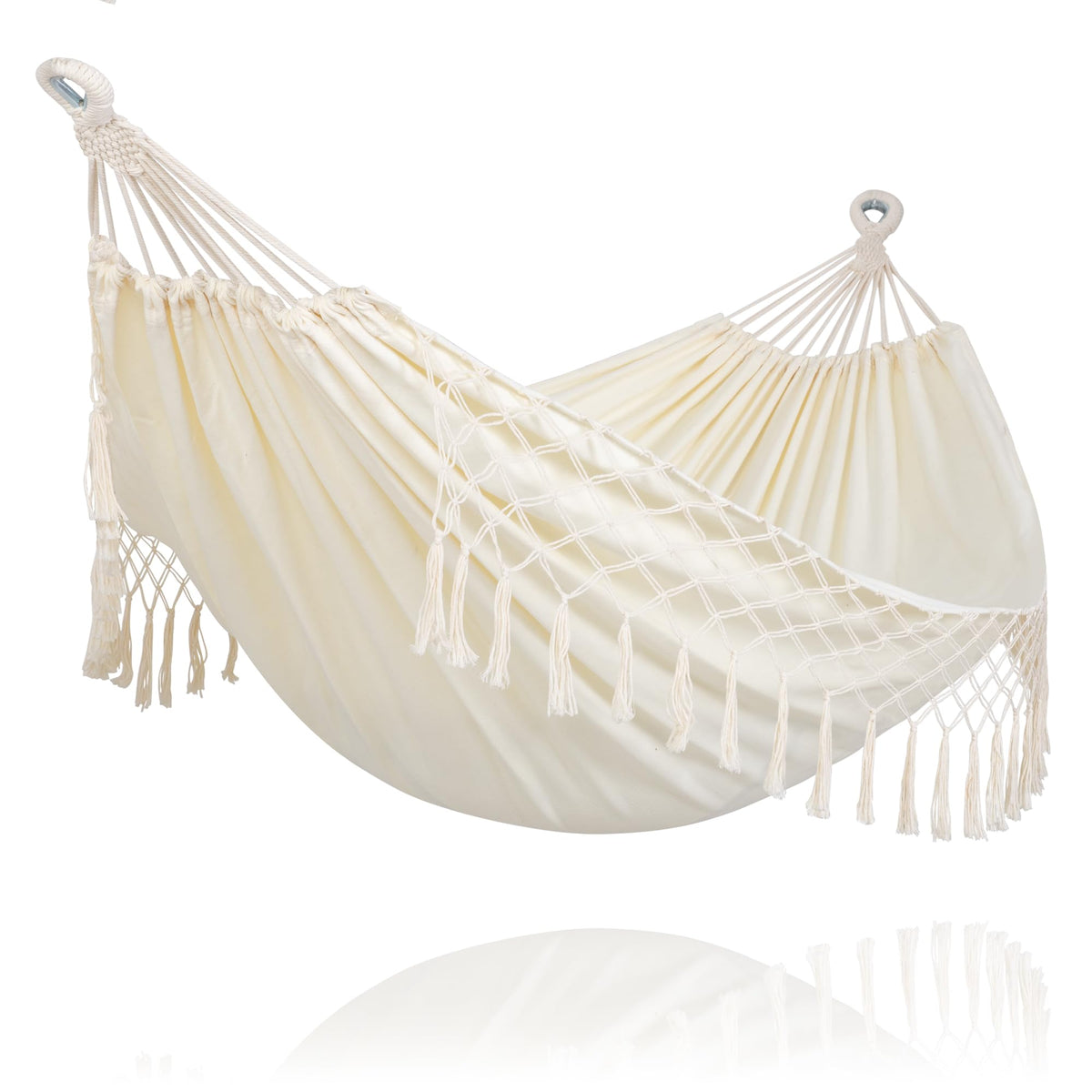 SUNCREAT Long Replacement Hammock Two Person for Stand, Blue White Stripes