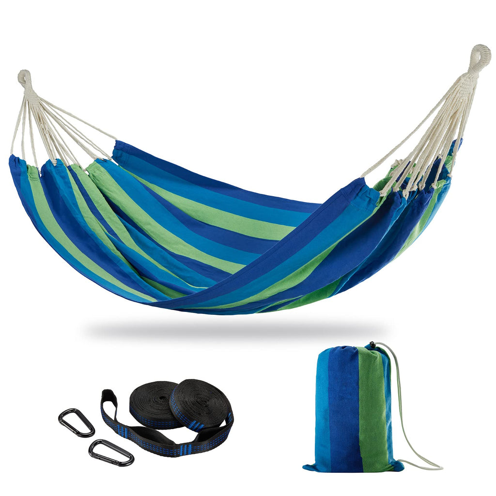 Brazilian Double Hammock with Tree Straps, Extra Large, 450 lbs Capacity