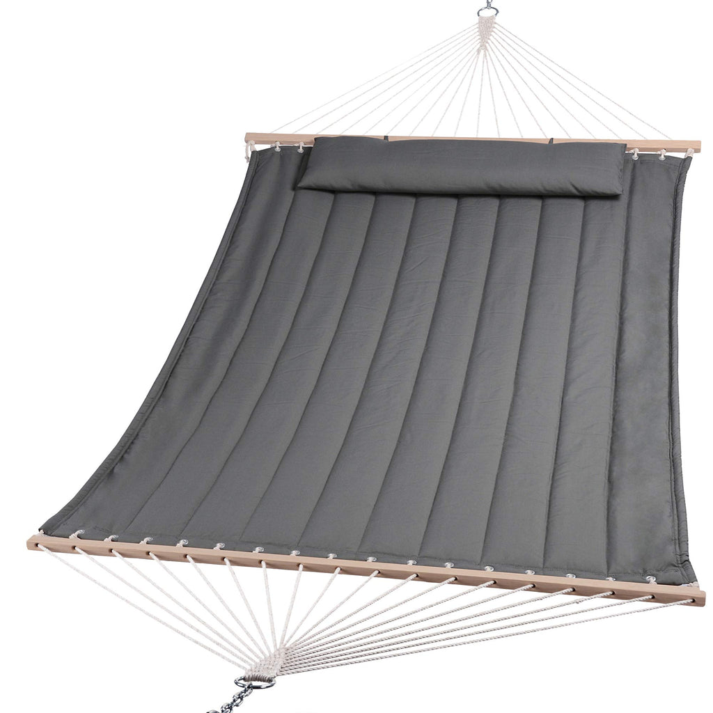 SUNCREAT Extra Large Outdoor Portable Hammock, Gray Green