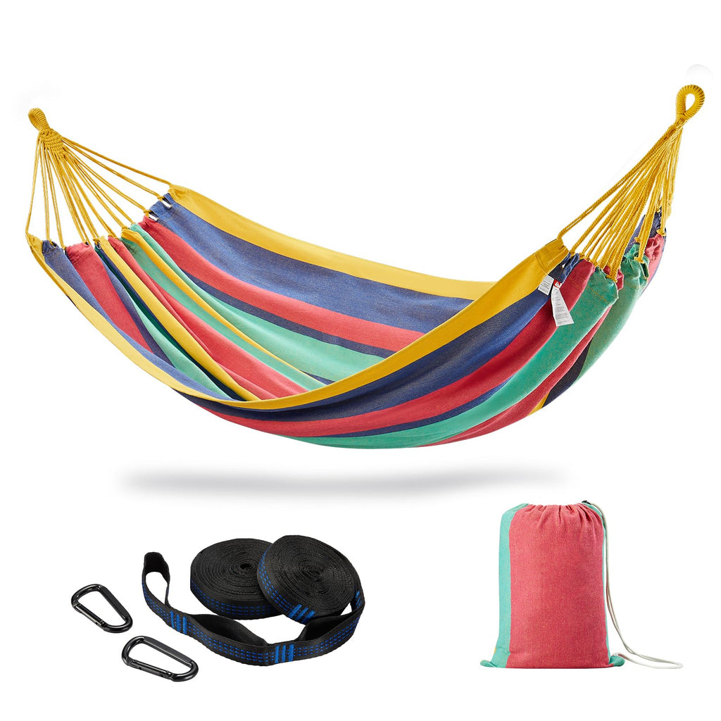 Brazilian Double Hammock with Tree Straps, Extra Large, 450 lbs Capacity