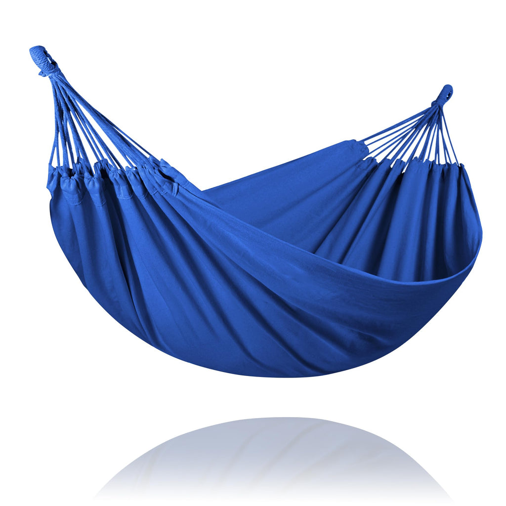 SUNCREAT Long Replacement Hammock Two Person for Stand, Blue White Stripes