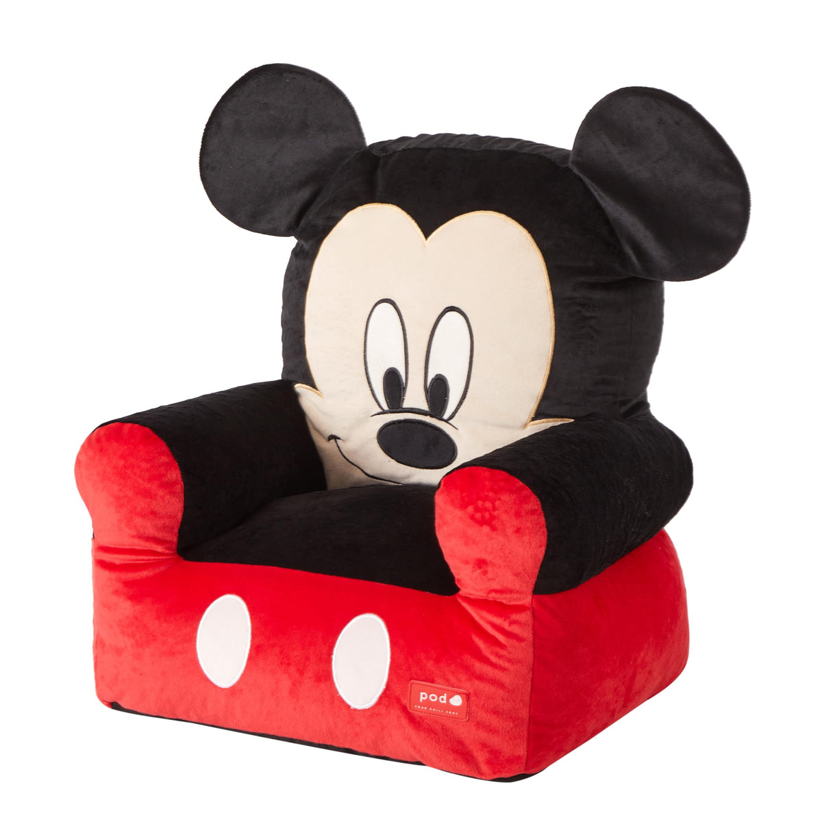 Disney Stitch Figural Bean Bag Sofa Chair with Armrests, Soft & Comfortable Kids Lounge Chair for Bedroom & Playroom, Ages 3+