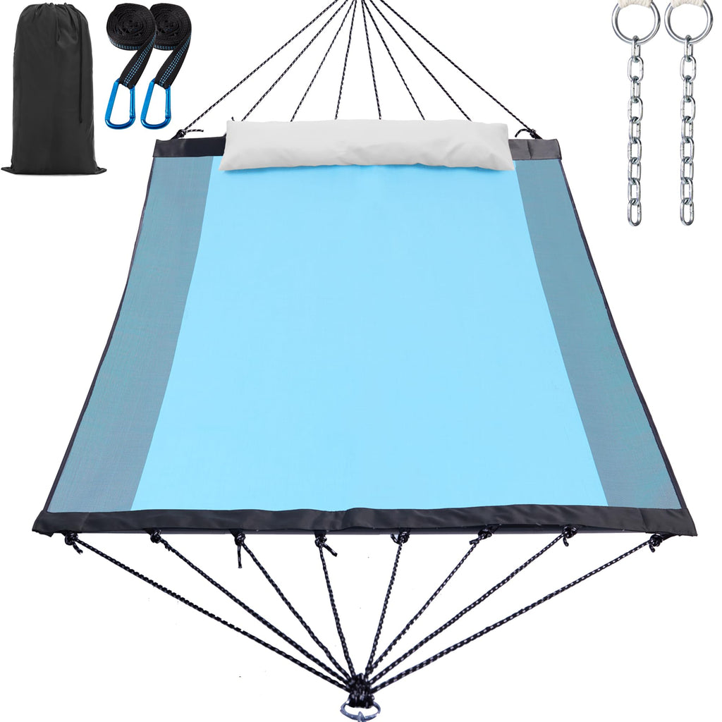 GAFETE 14ft Portable 2 Person Hammock, Quick Dry Textilene, 550 lb Capacity