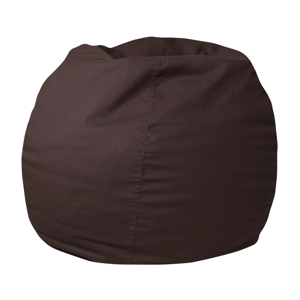 Flash Furniture Faux Sherpa Small Refillable Bean Bag Chair, Natural
