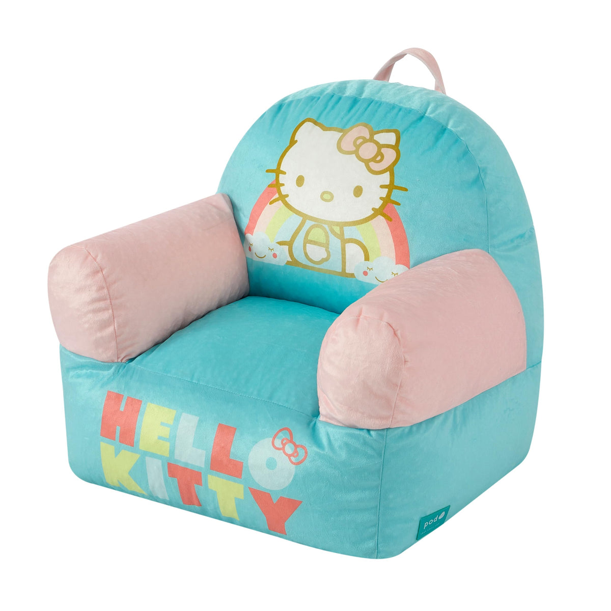 Disney Winnie the Pooh Kids Sofa Bean Bag Armchair, Soft Plush Lounge Chair for Bedroom or Playroom