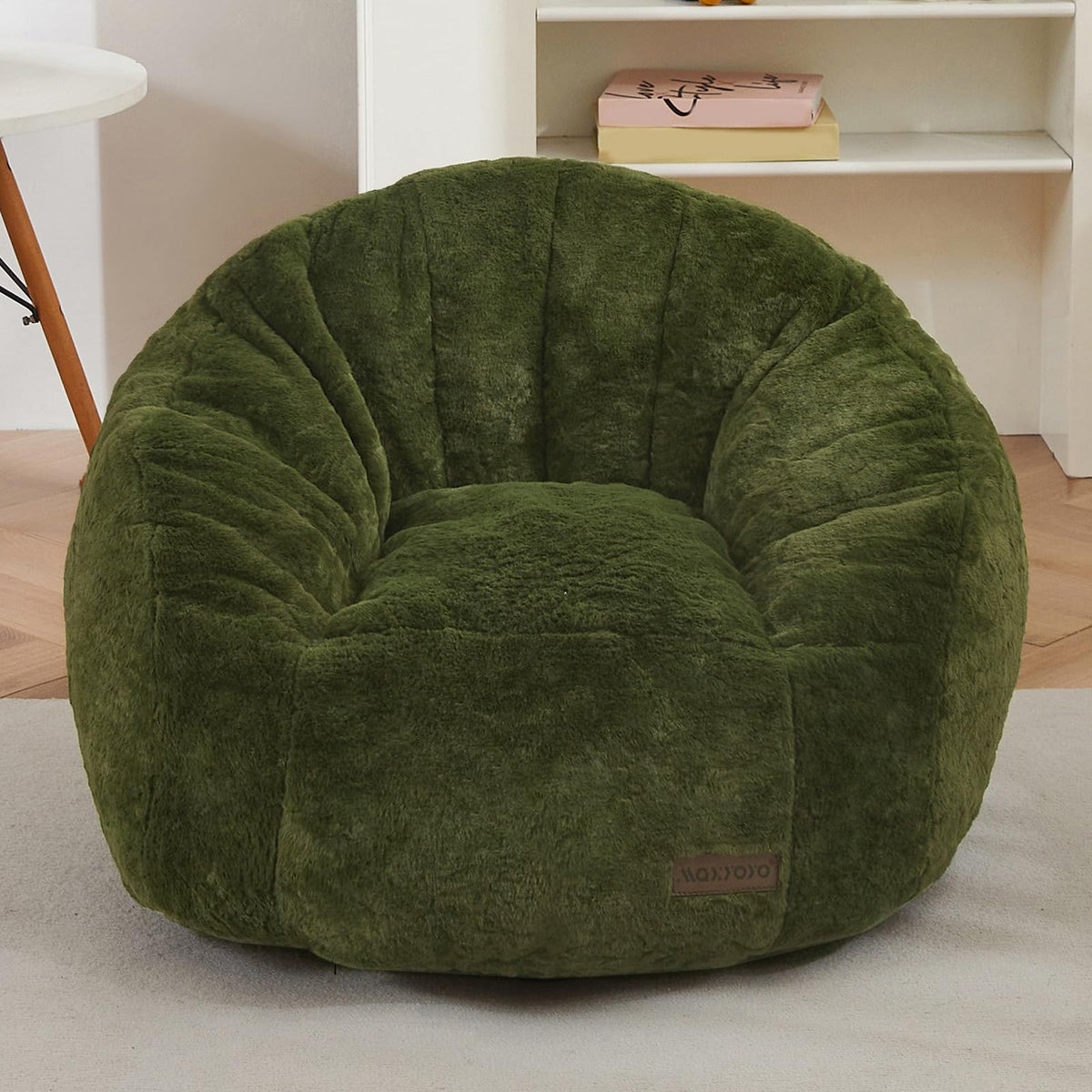 MAXYOYO Bean Bag Chair for Kids, Shell Shaped Bean Bag Sofa Floor Sofa